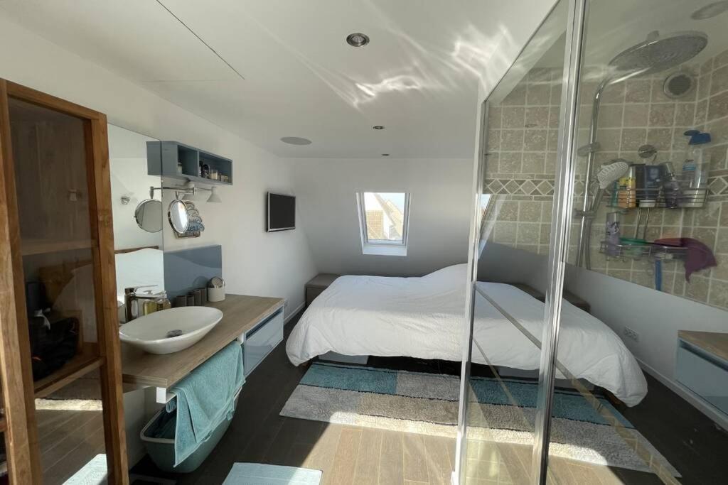 Duplex Avec Jacuzzi Vue Imprenable Sur La Baie De Wissantアパートメント エクステリア 写真