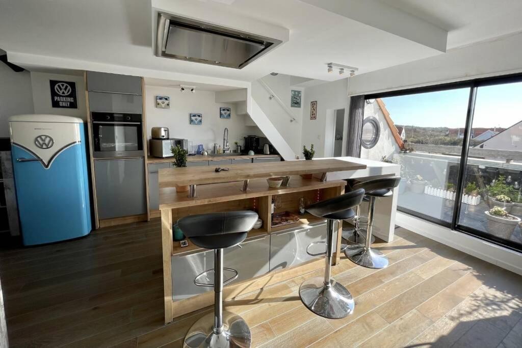 Duplex Avec Jacuzzi Vue Imprenable Sur La Baie De Wissantアパートメント エクステリア 写真
